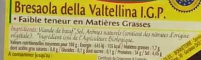 bonneterre Bresaola della valtellina IGP packshot