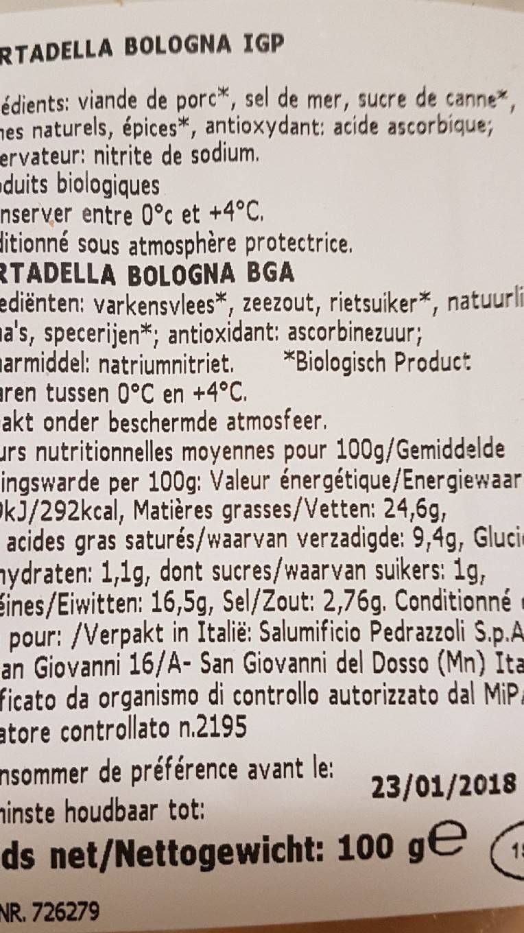 Bonneterre MORTADELLE DE BOLOGNE packshot