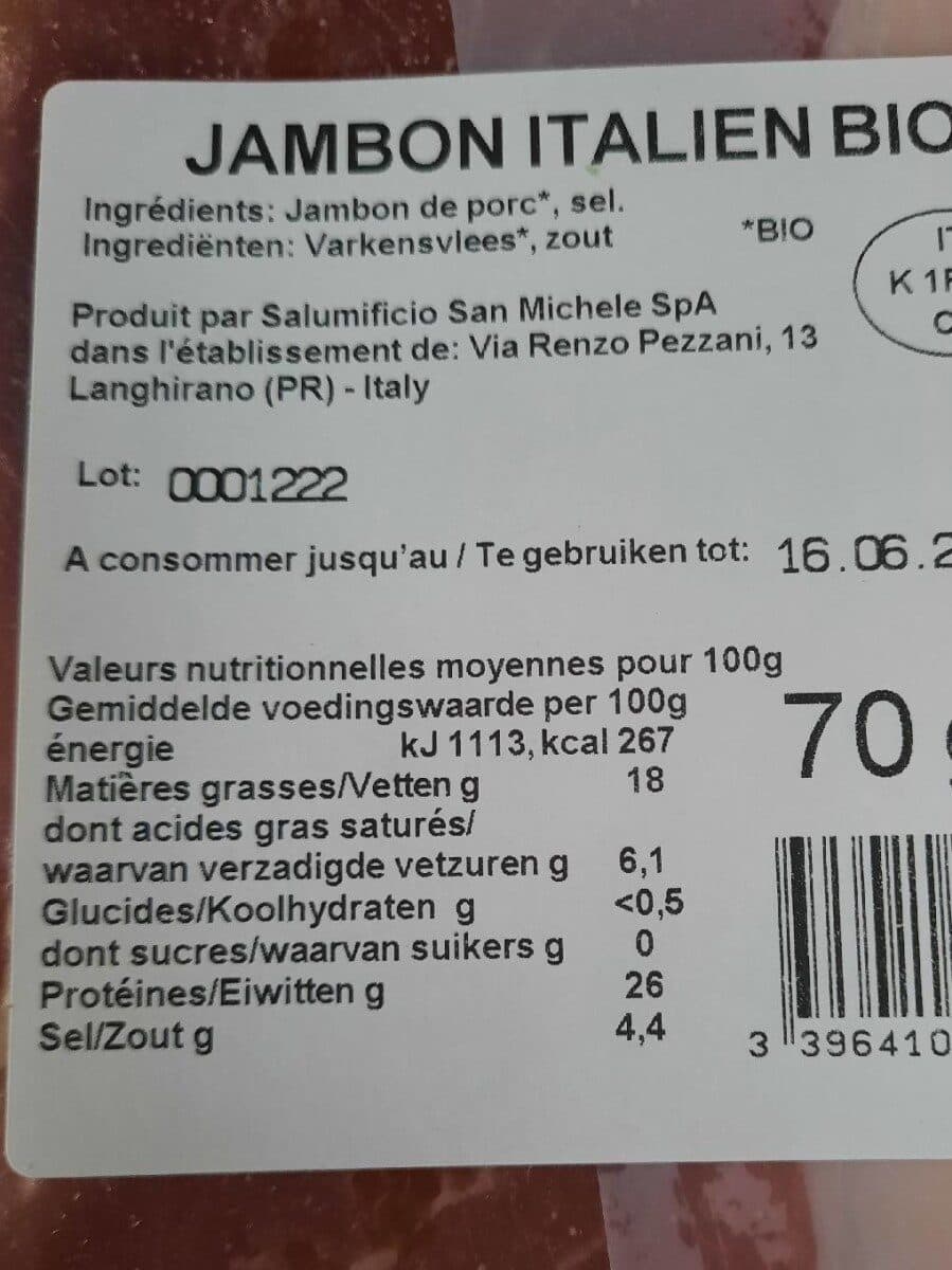 Bonneterre Jambon sec packshot