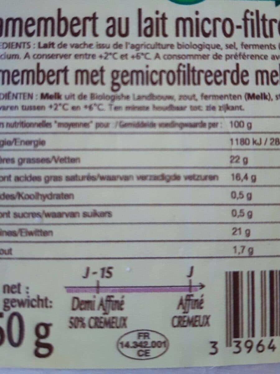Bonneterre Camembert Sélection packshot