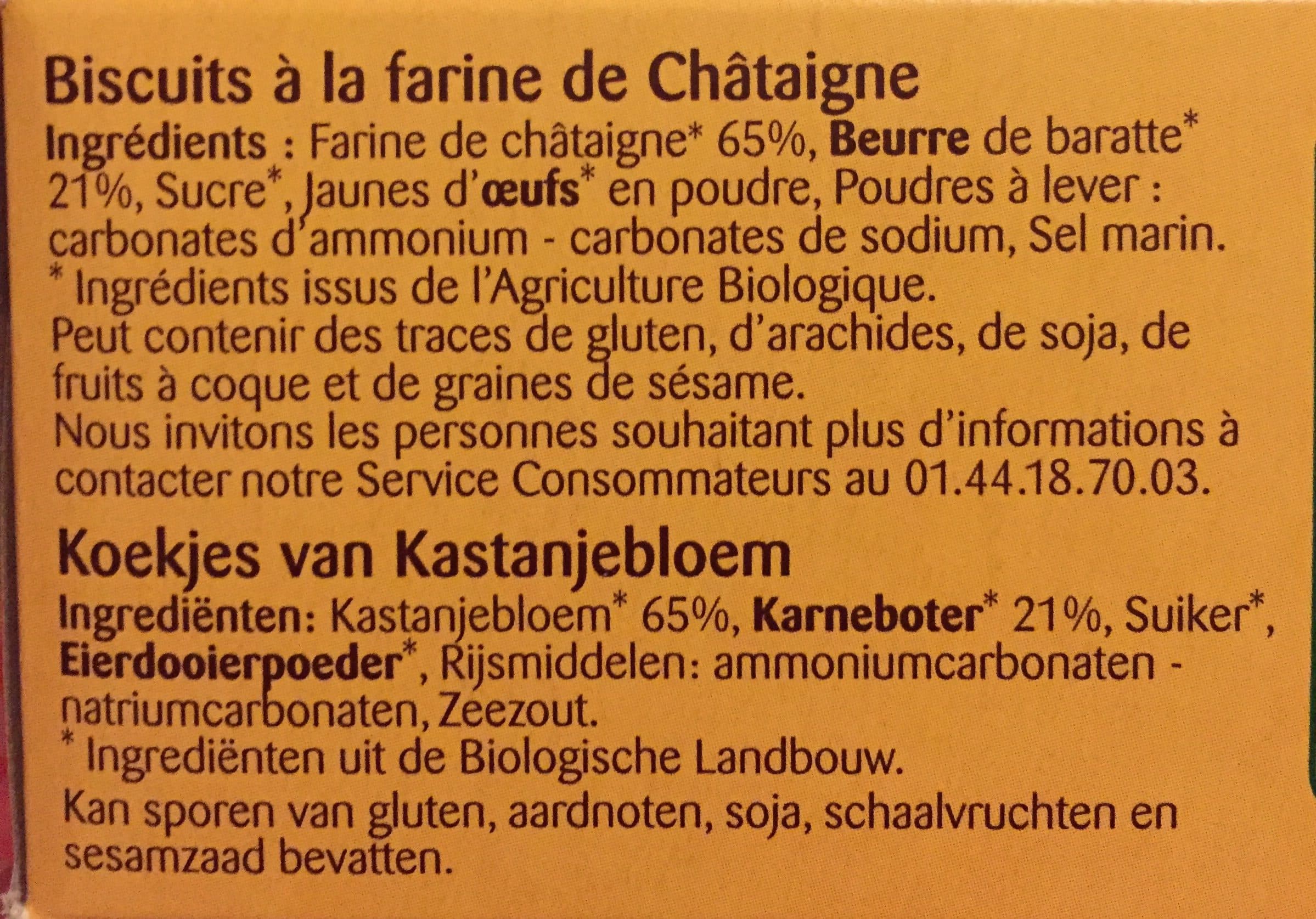 Bonneterre Sablés à la châtaigne packshot