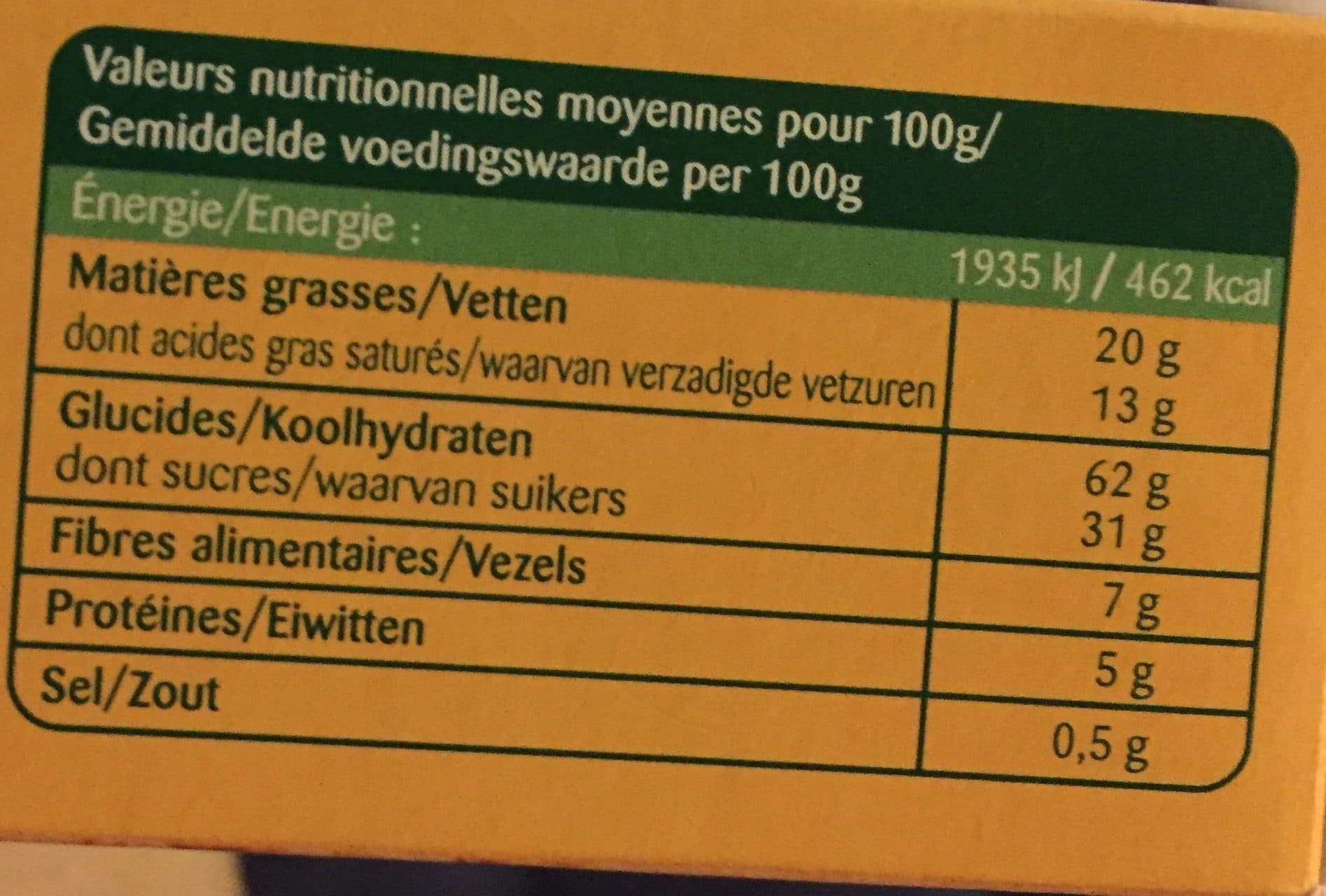 Bonneterre Sablés à la châtaigne packshot