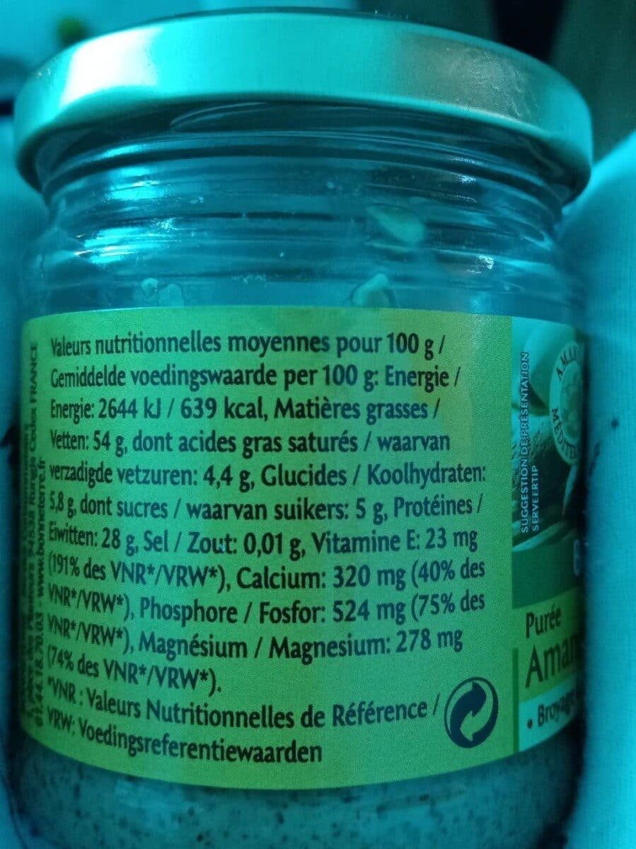 BONNETERRE Purée Amandes complètes packshot