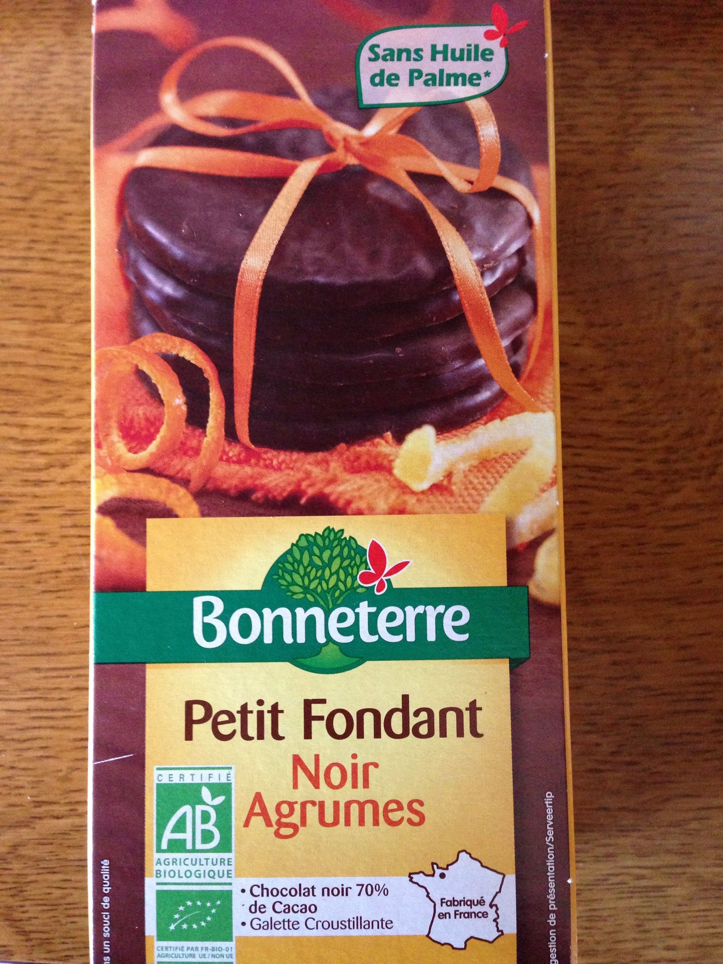 Bonneterre Petit fondant noir agrumes packshot