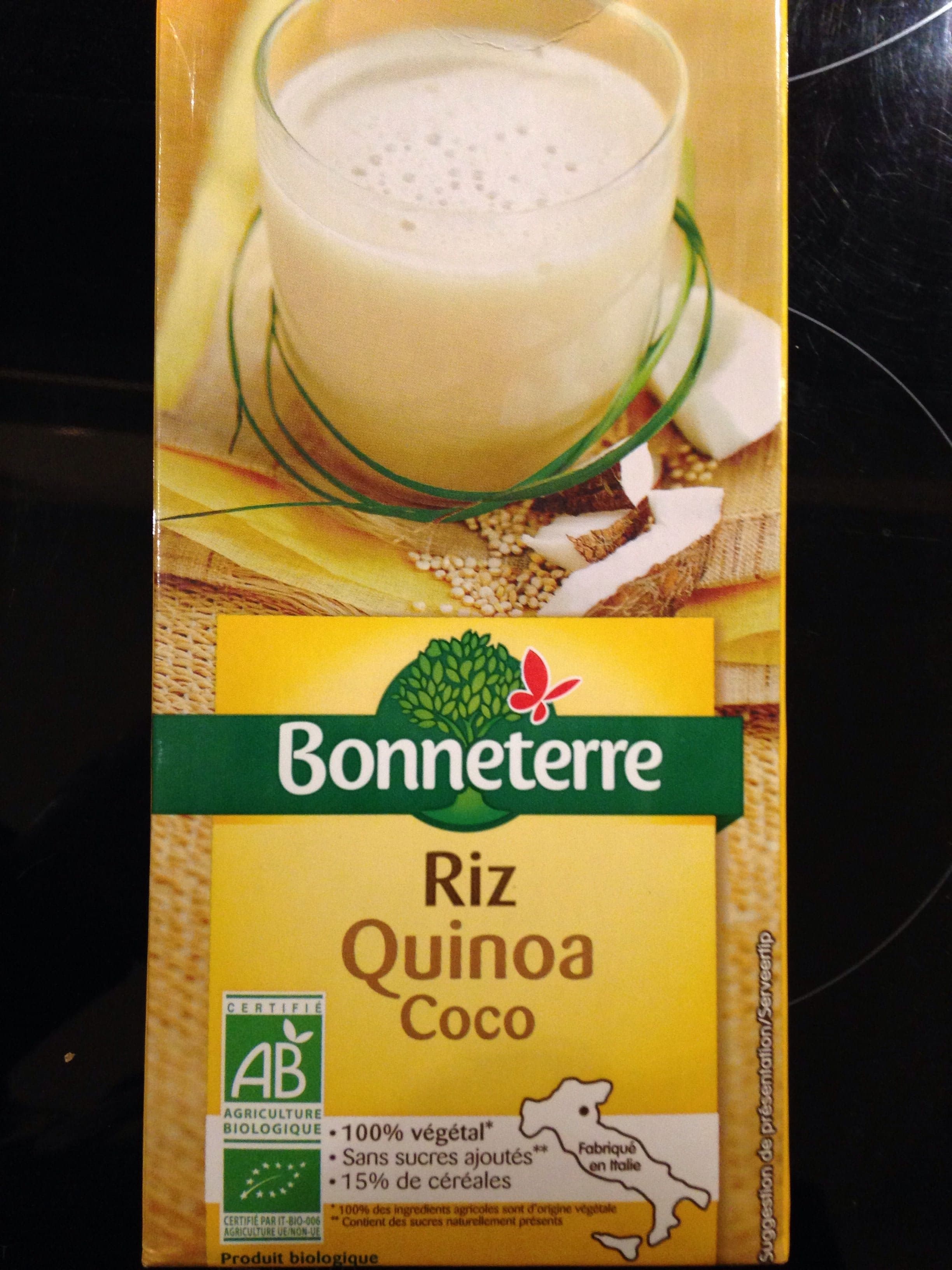 Bonneterre Boisson riz quinoa coco packshot