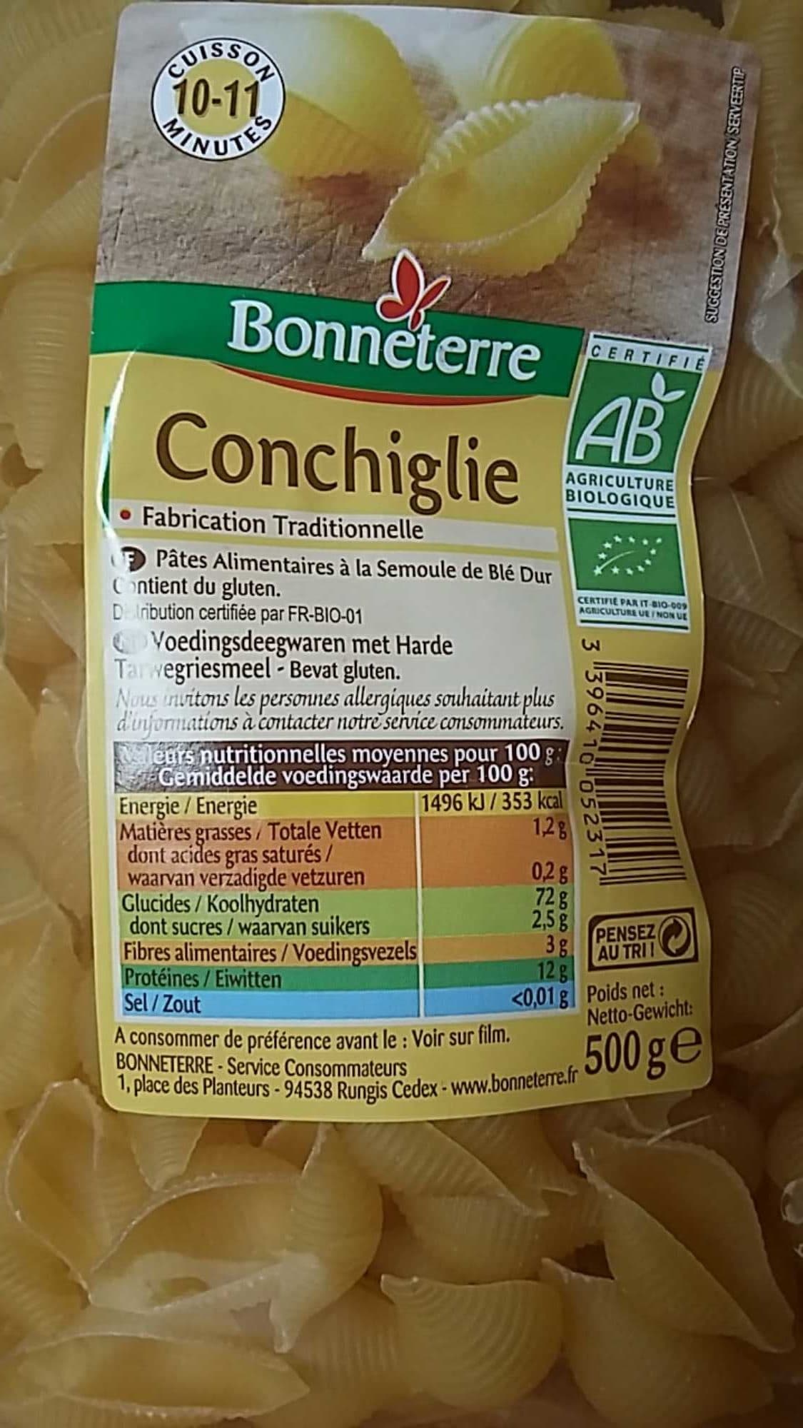 Bonneterre Conchiglie packshot