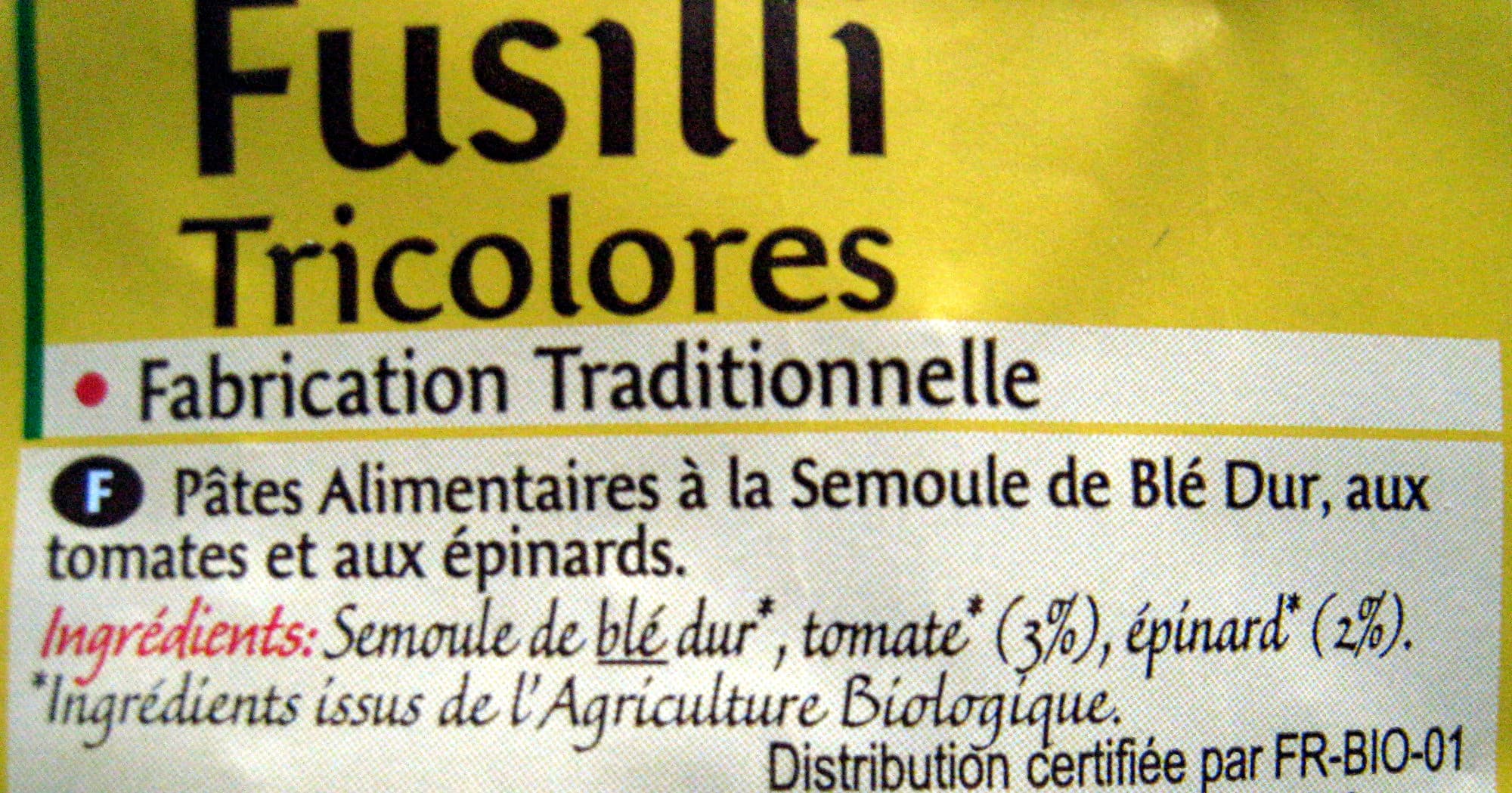 Bonneterre Fusilli Tricolores packshot