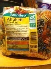 Bonneterre Alfabeti tricolores packshot