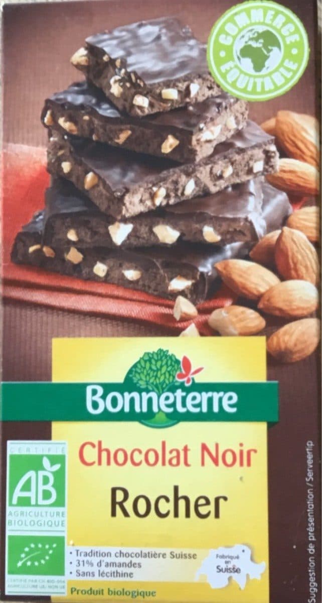 Bonneterre Chocolat noir rocher packshot