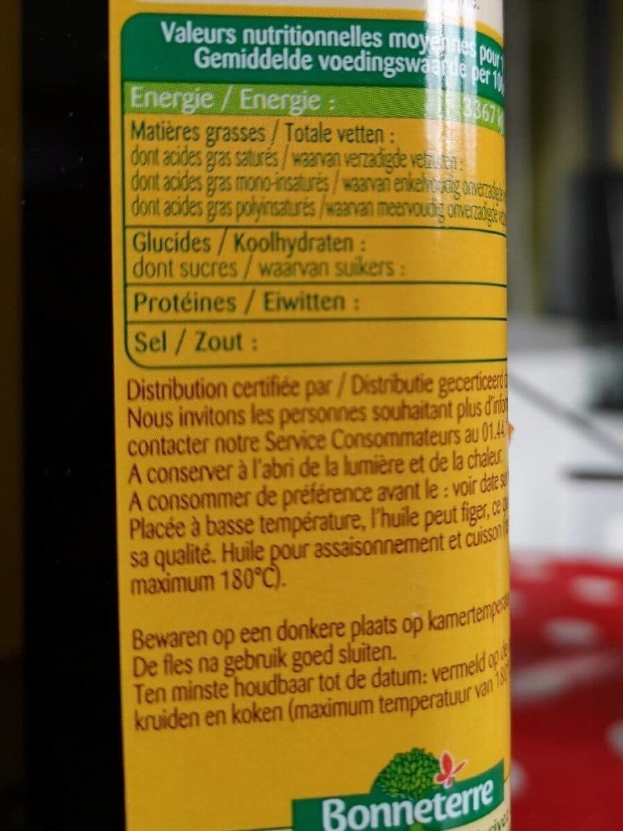 Bonneterre Huile D'olive Vierge Extra Fruitée packshot