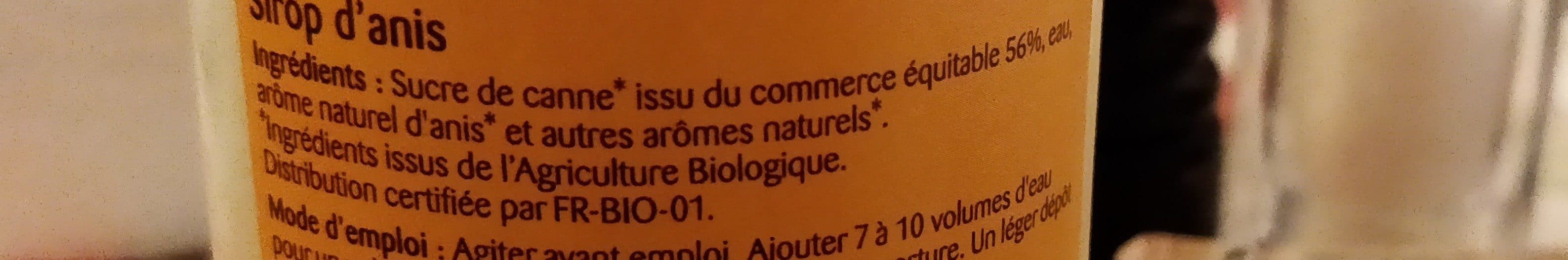 Bonneterre Sirop d'anis packshot
