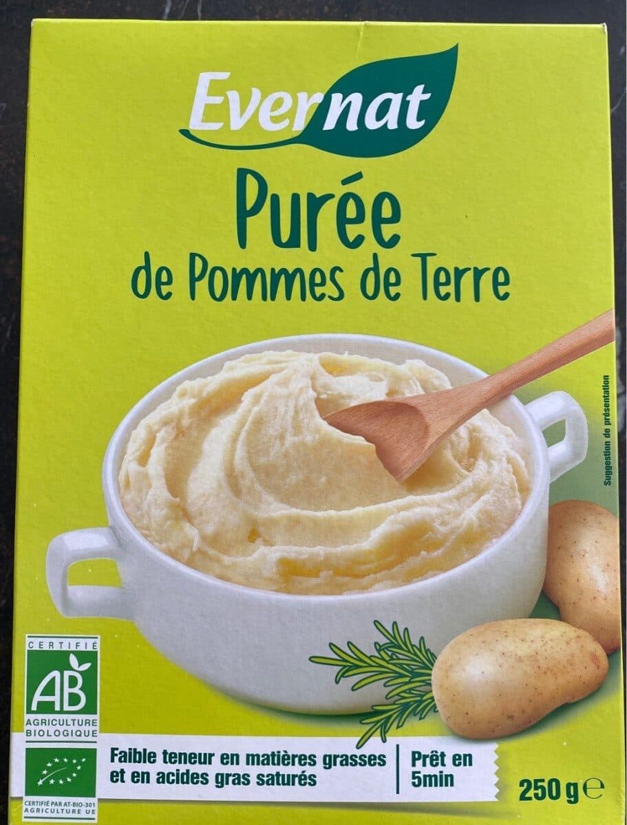 Evernat Epicerie / Plats Et Produits Cuisinés / Purées Bio packshot