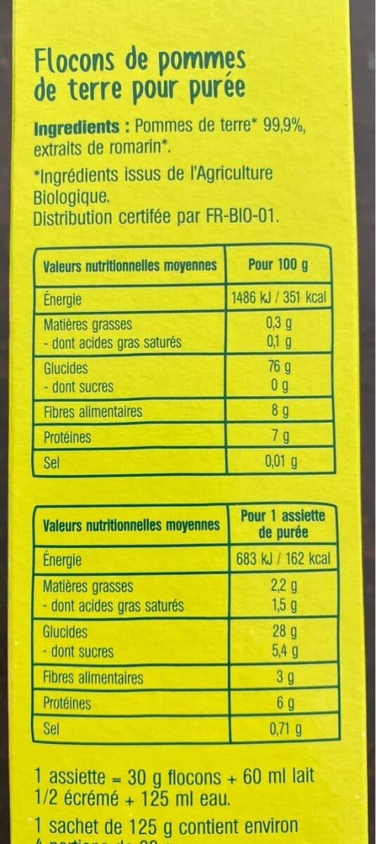 Evernat Epicerie / Plats Et Produits Cuisinés / Purées Bio packshot