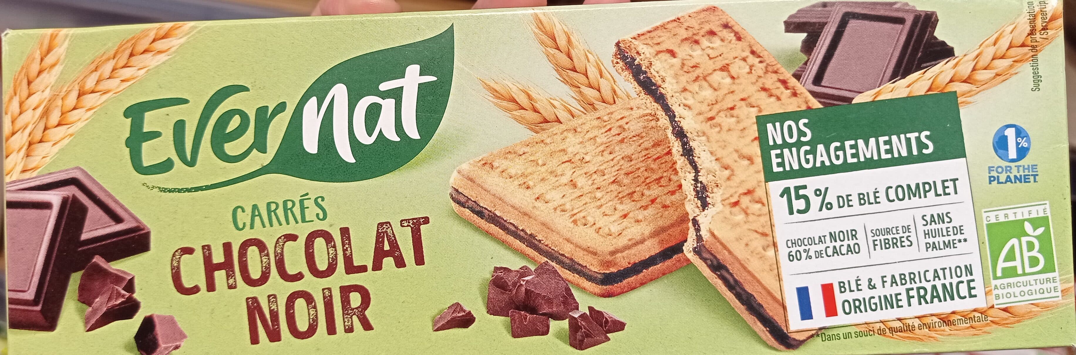Evernat Goûters chocolat noir degustation packshot