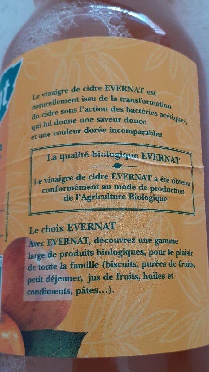 Evernat Vinagre de cidre Evernat 1 litre packshot