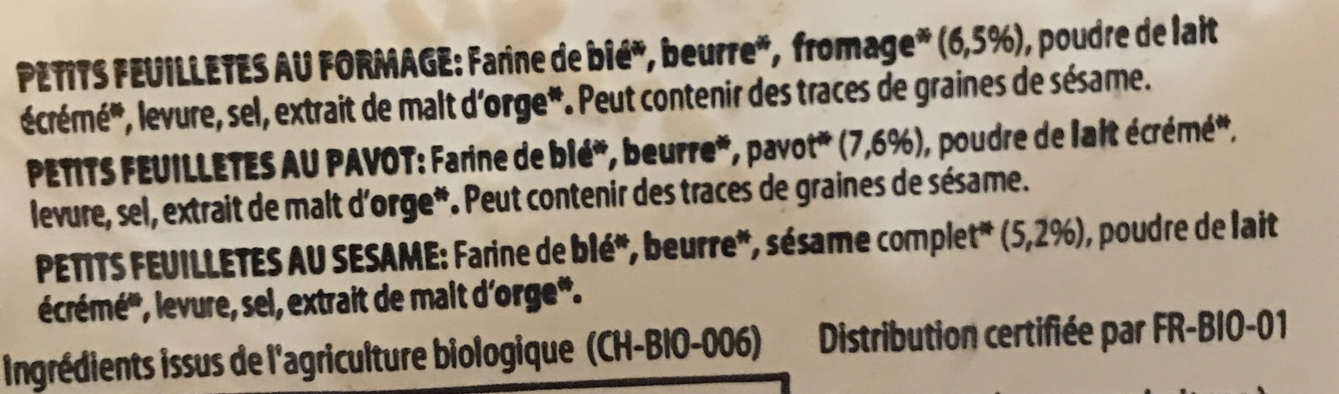 Evernat Petits Feuilletés Au Fromage packshot