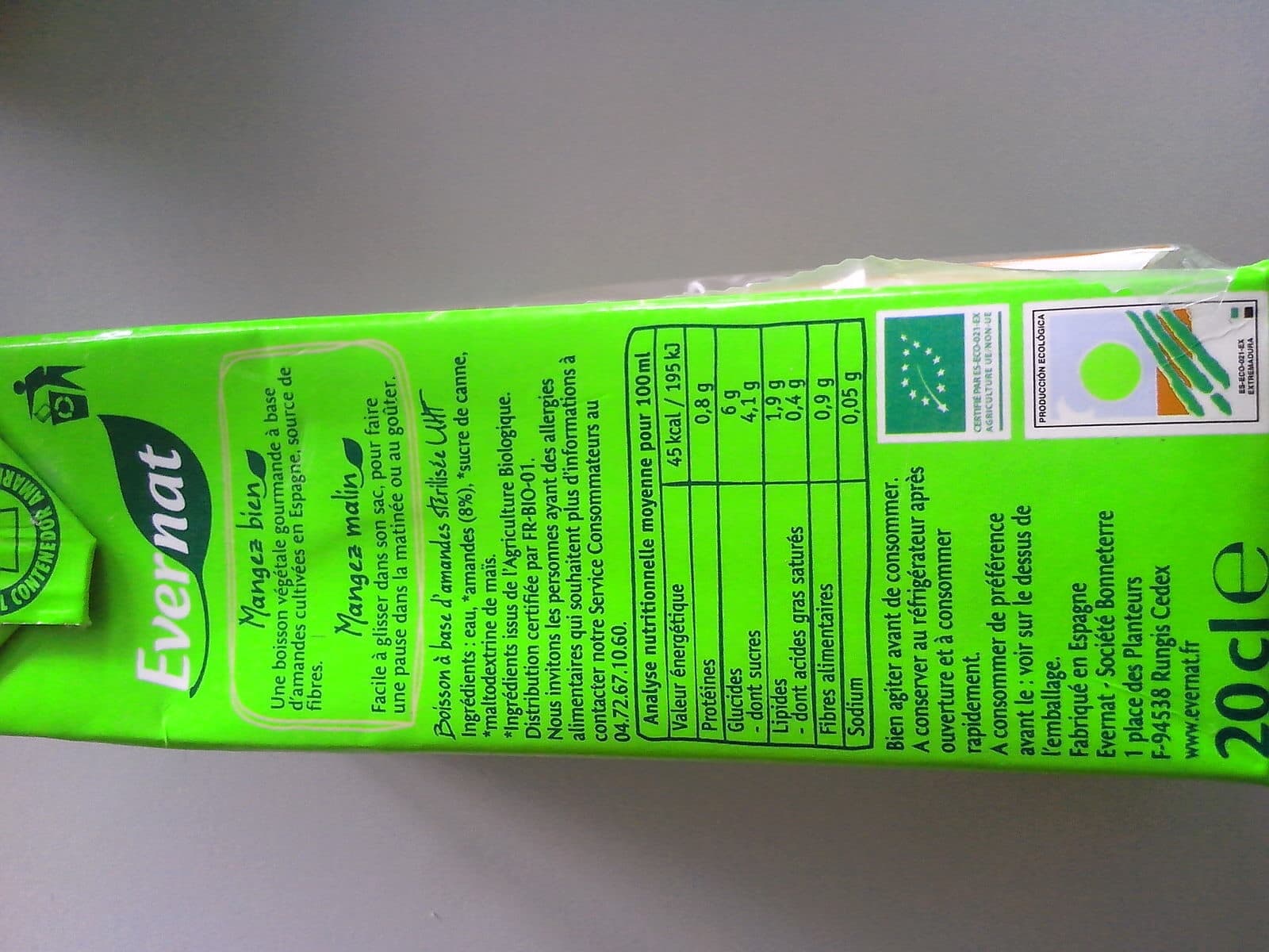 Evernat Nutriamande packshot