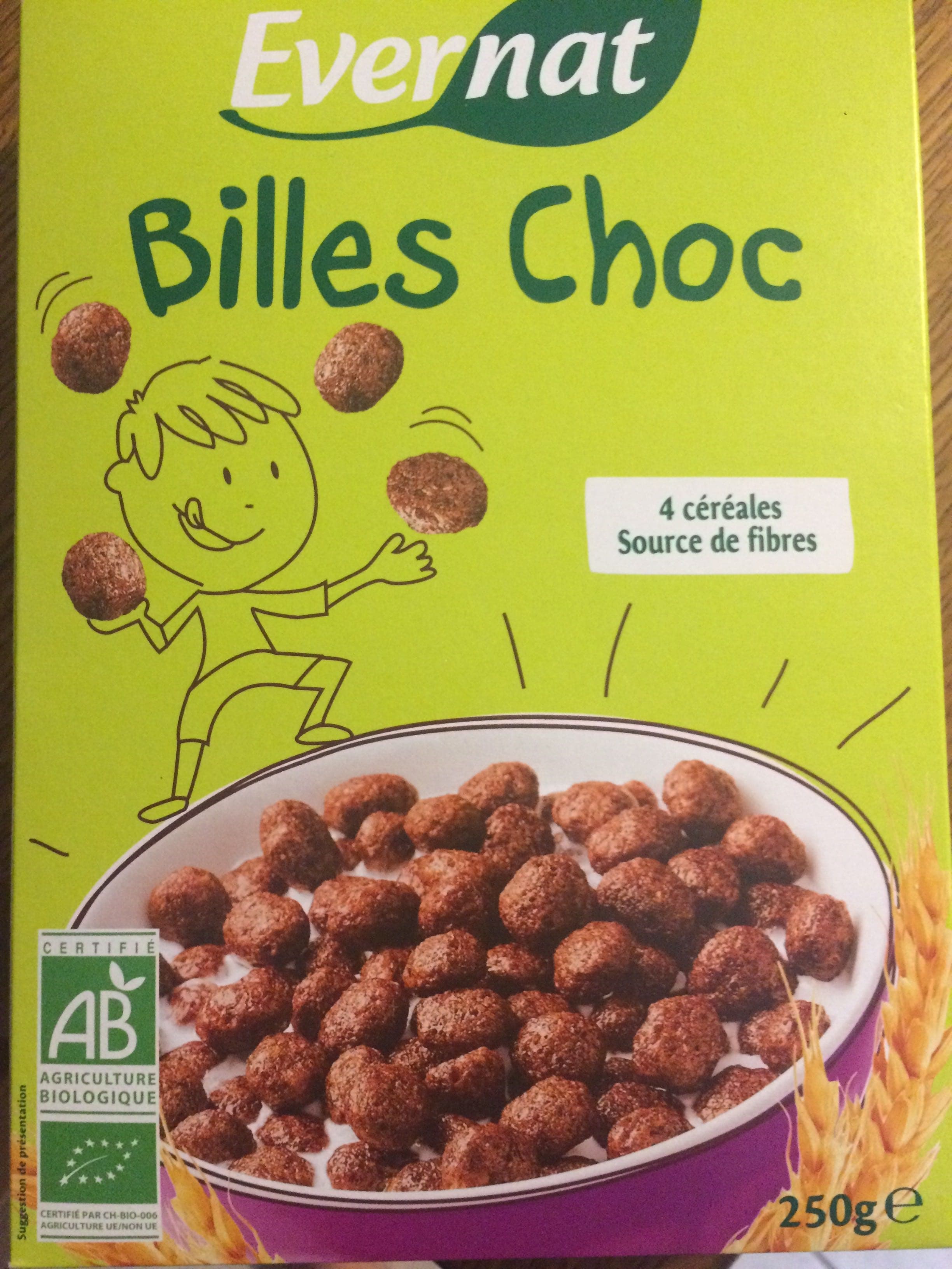 Evernat Billes Choc packshot