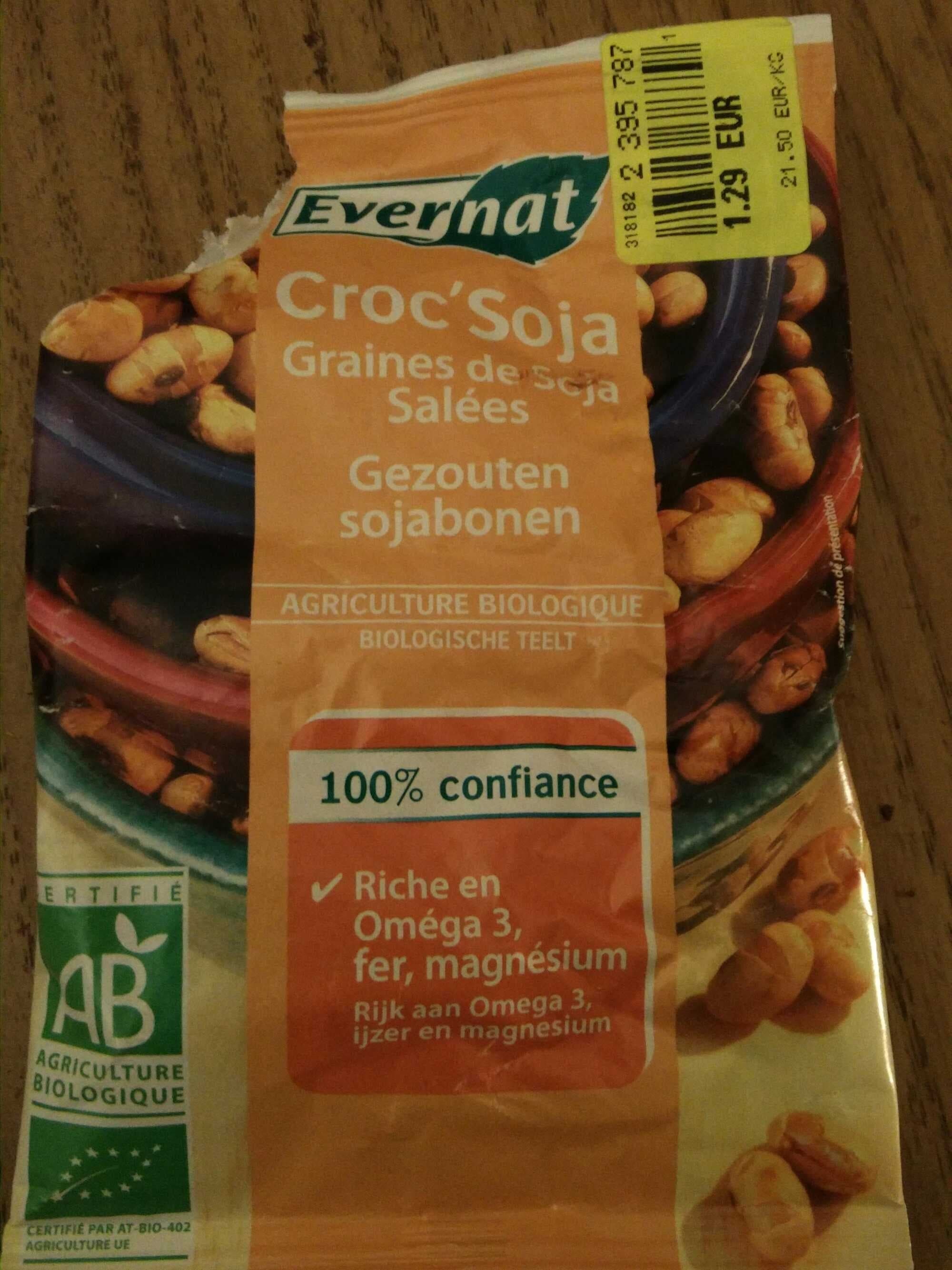 Evernat Croc'soja - graines de soja salées packshot