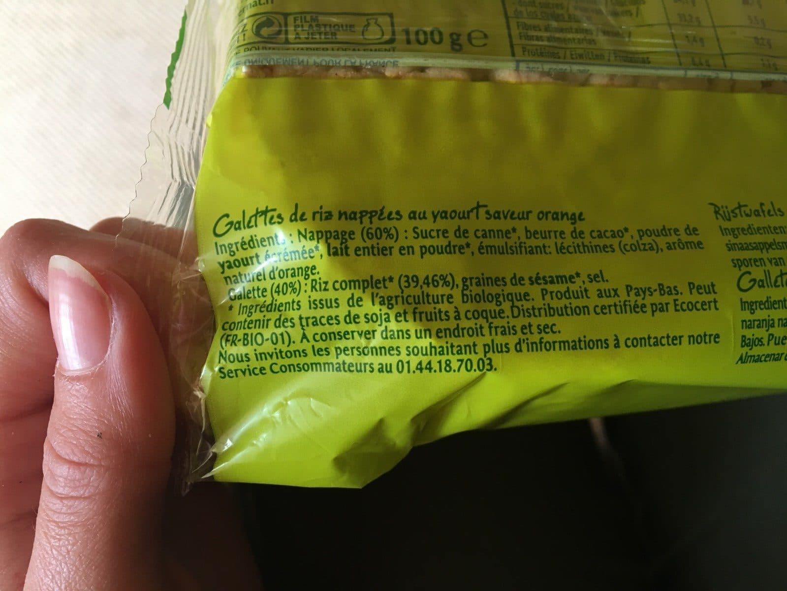Evernat Galettes de riz saveur orange packshot