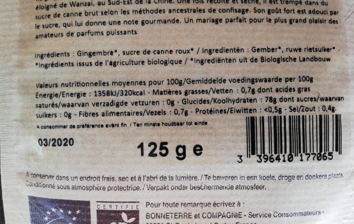 Le sillon GINGEMBRE de CHINE packshot