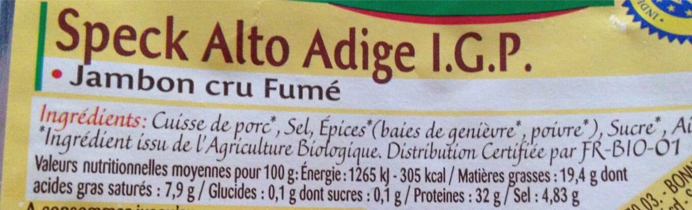bonneterre Speck Alto Adige IGP packshot