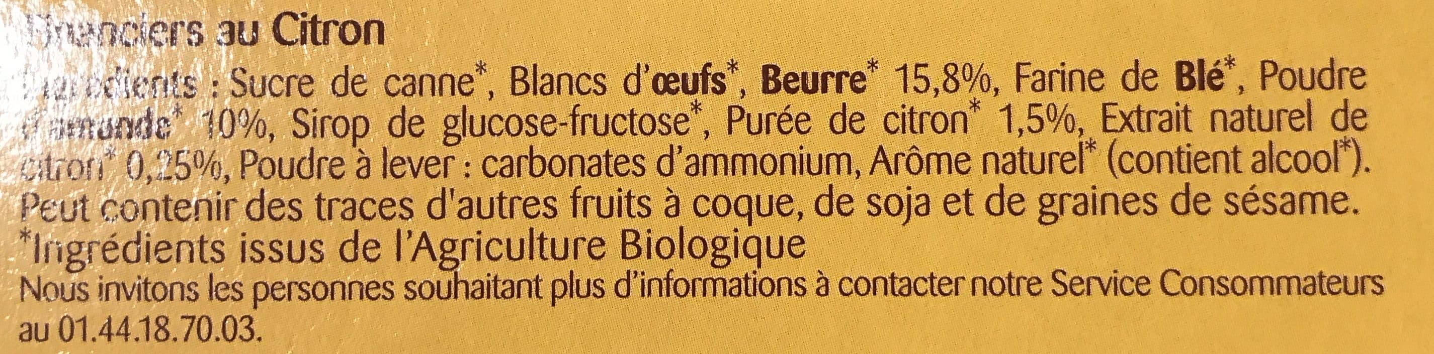 Bonneterre Financiers au citron pur beurre packshot