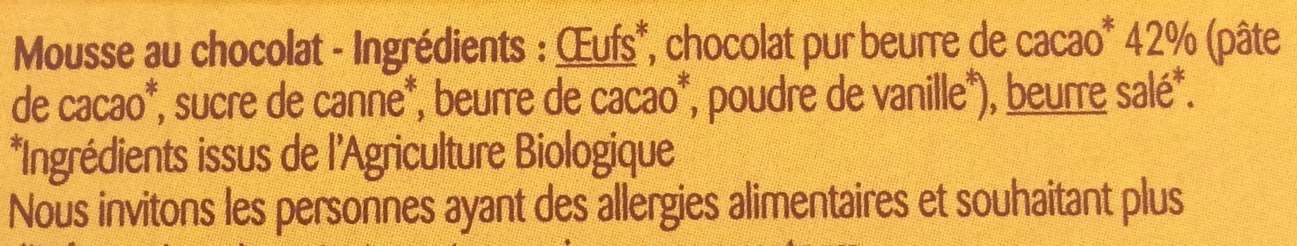 Bonneterre Mousse au chocolat noir packshot
