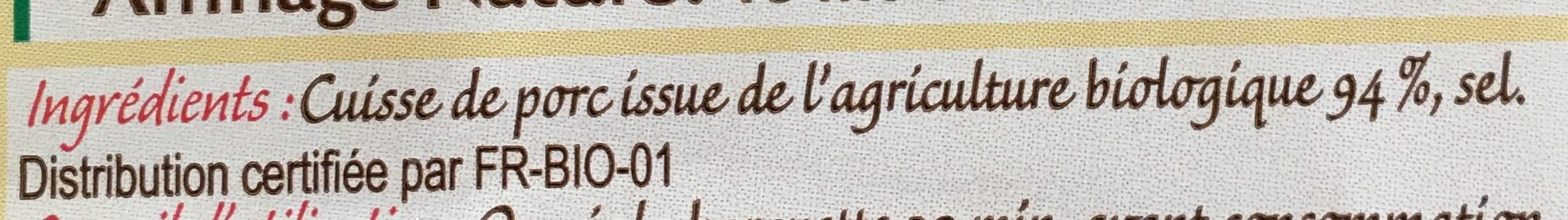 Bonneterre Jambon de parme A.O.P. packshot