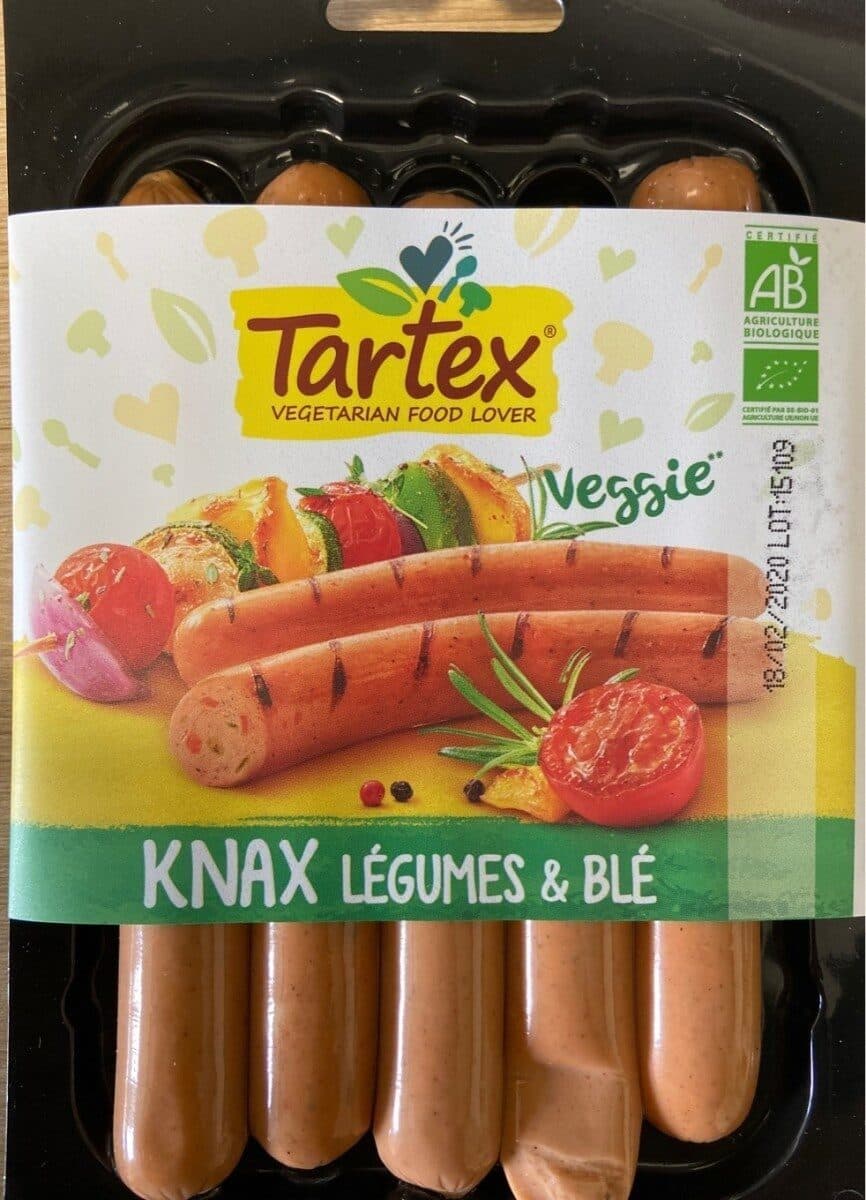 Tartex Knax légumes et blé packshot