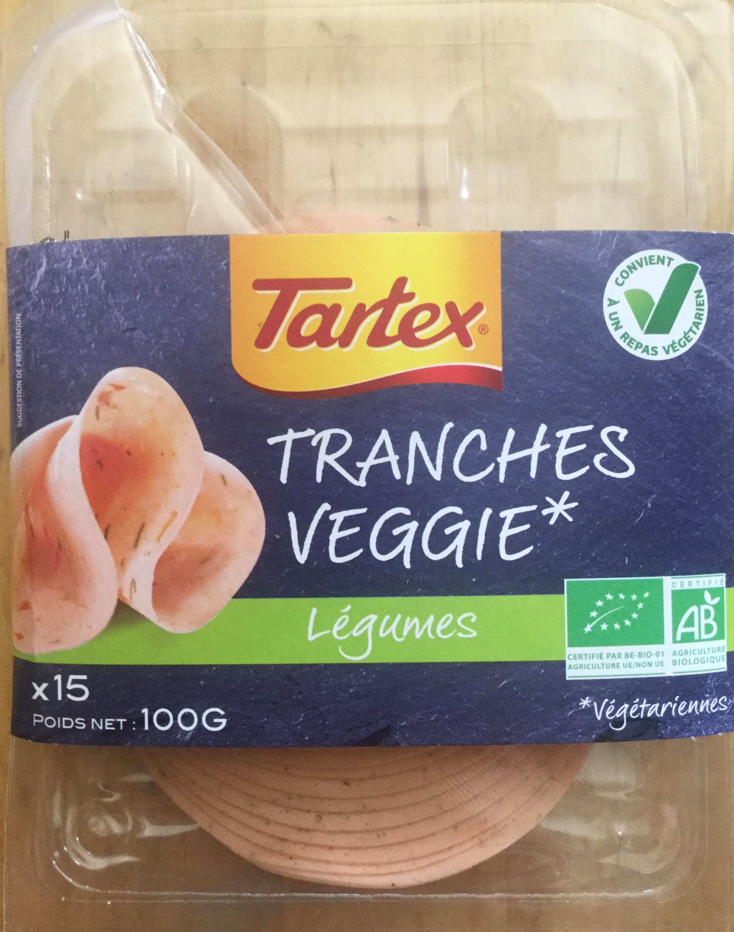 Tartex Tranches veggie légumes packshot