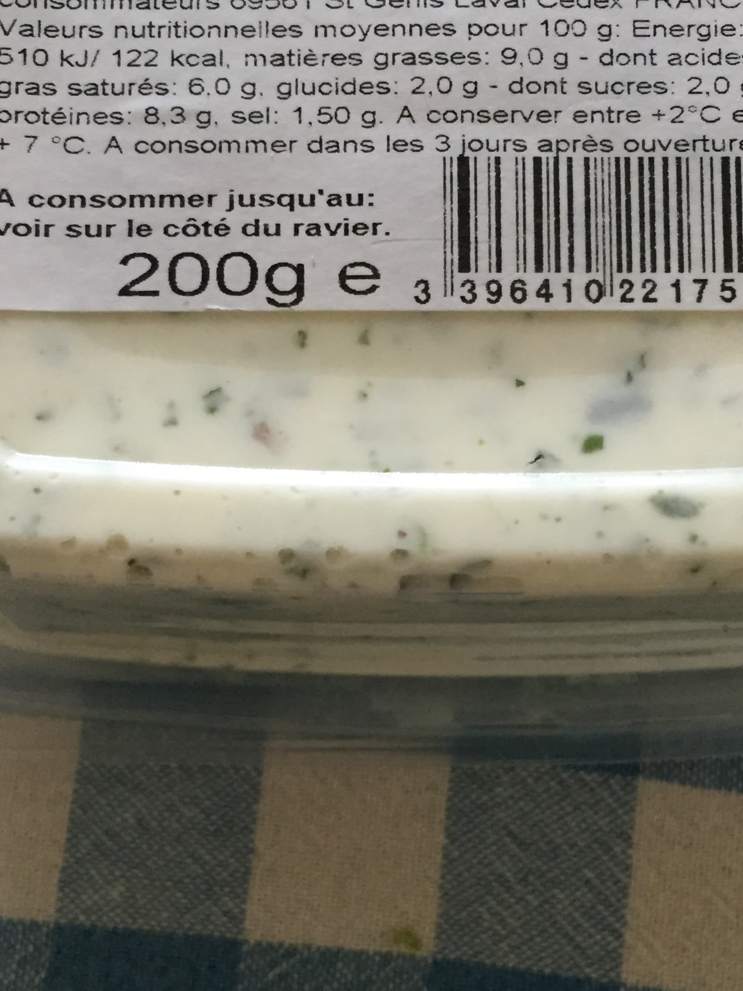 Bonneterre Fromage à tartiner ail & fines herbes (9 % MG) packshot