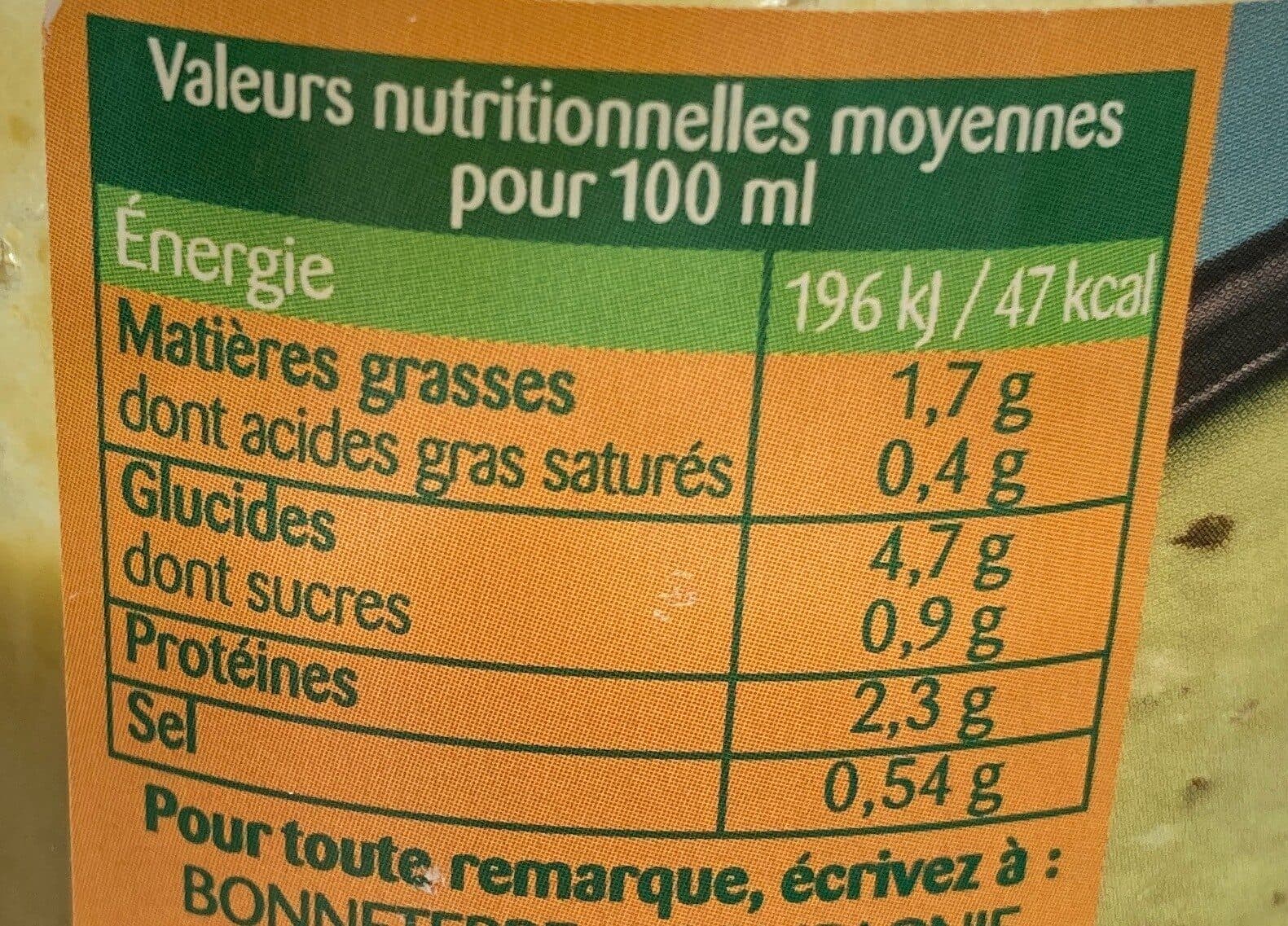 Bonneterre Soupe petits pois ricotta et basilic packshot