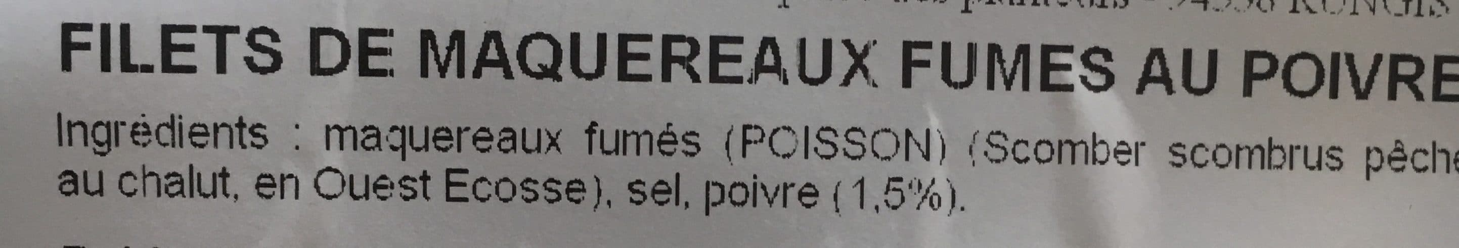 Bonneterre Filets de maquereaux fumes au poivre packshot