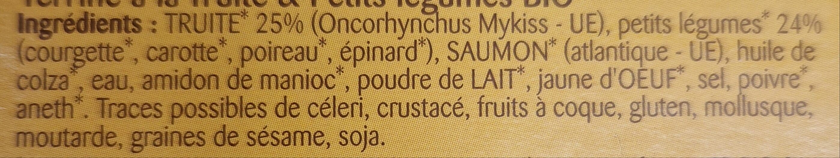 Bonneterre Terrine De truite Aux Petits Legumes packshot
