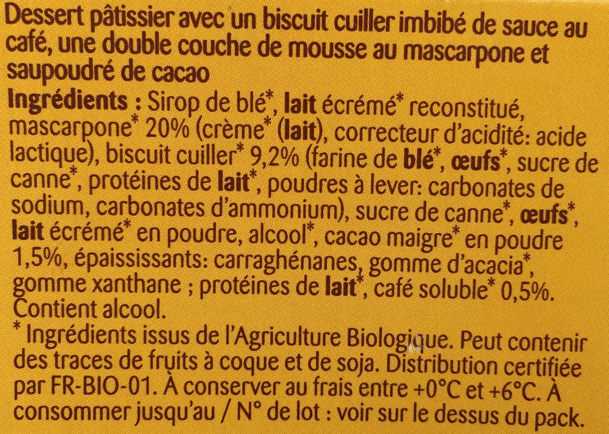 Bonneterre Tiramisu packshot