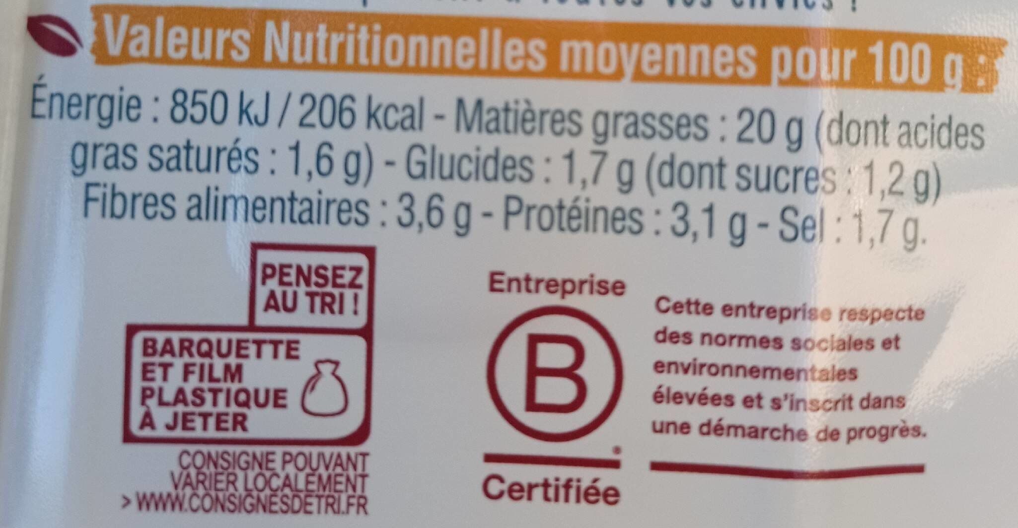 Tartex Tranches pois et épices packshot