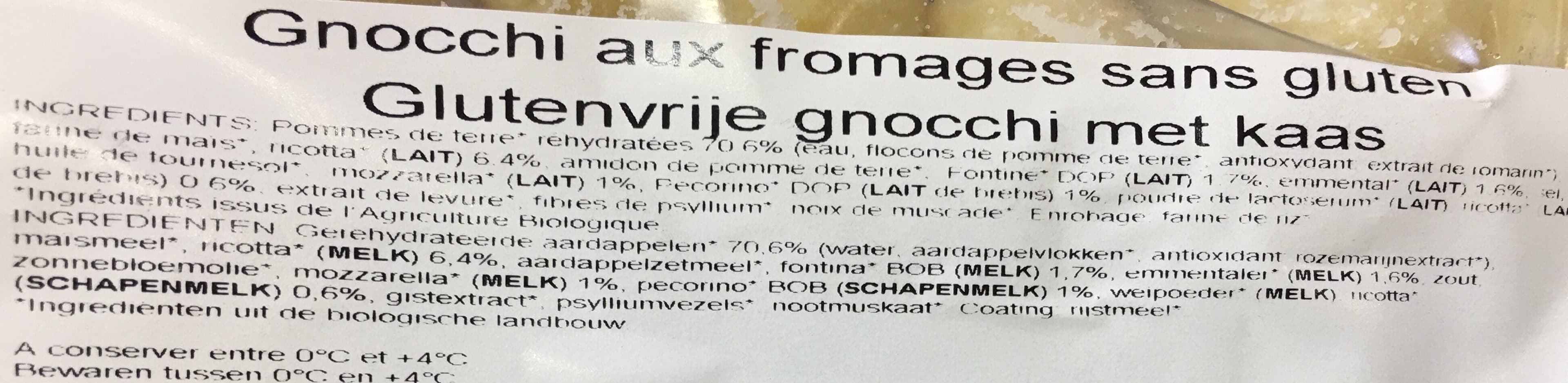Bonneterre Gnocchi aux fromages packshot