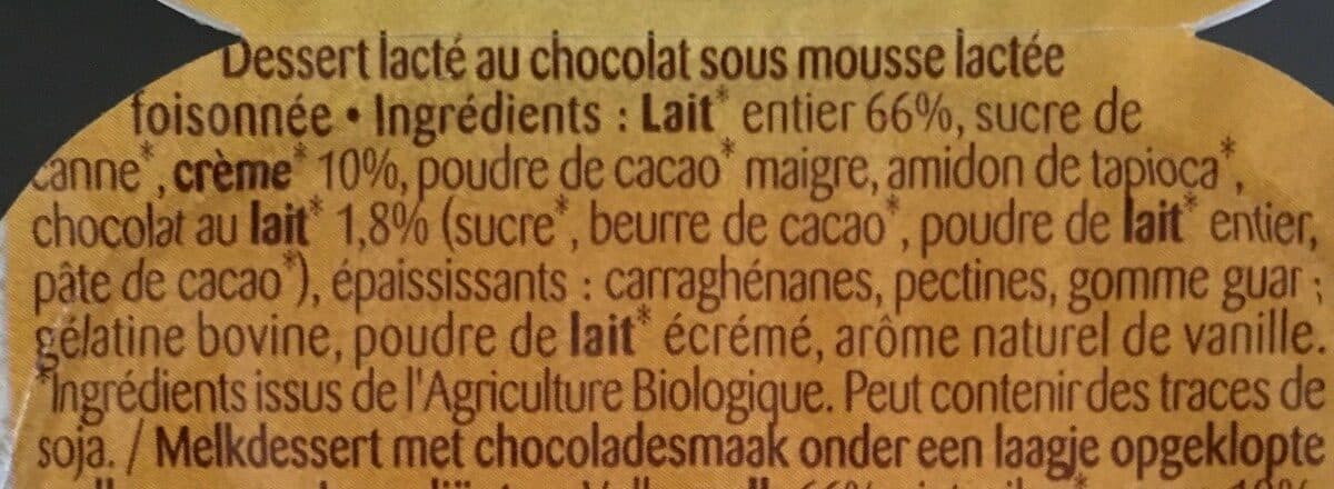 Bonneterre Liégeois saveur chocolat packshot