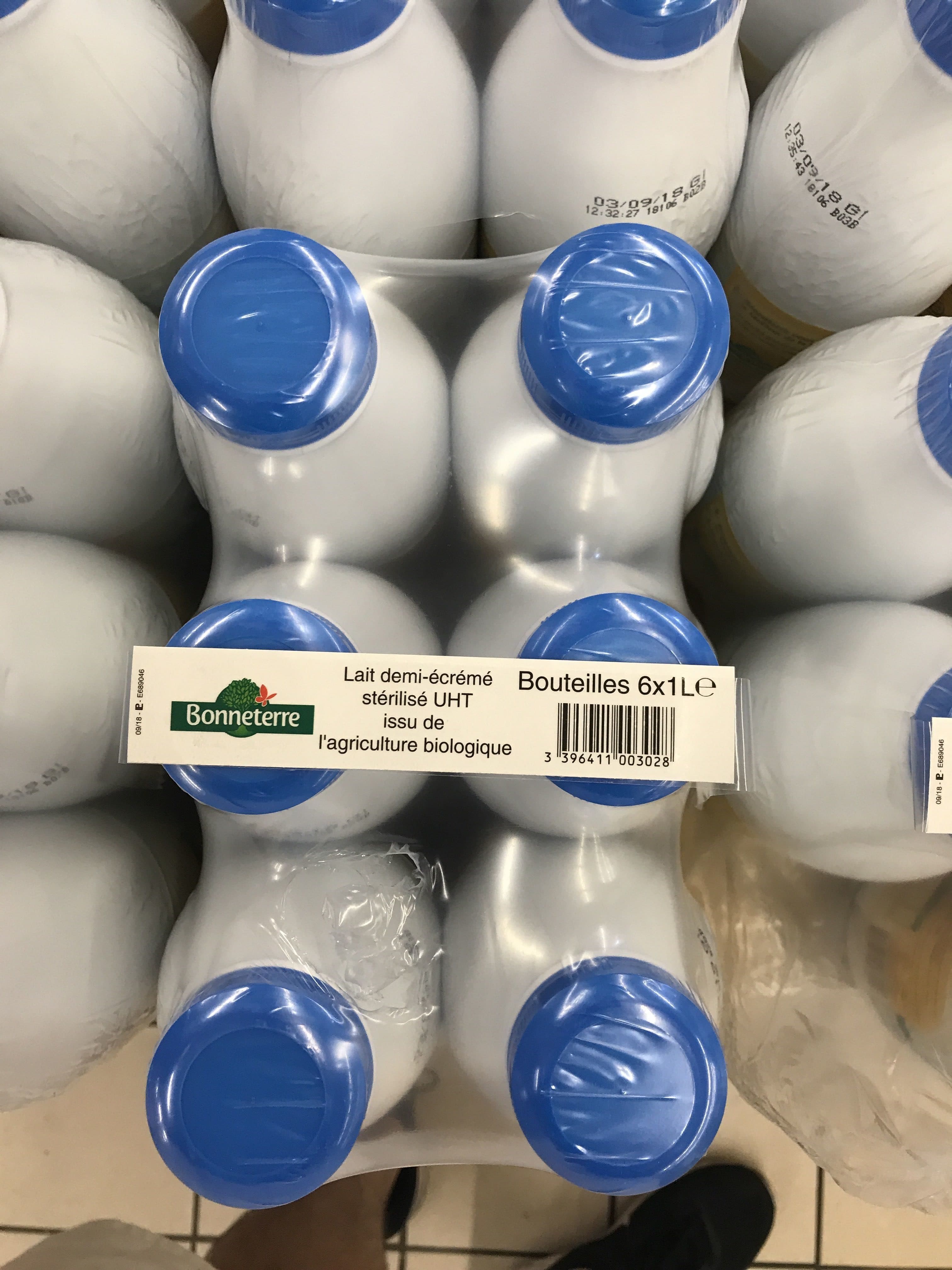 Bonneterre Lait 1/2 écrémé bonneterre packshot