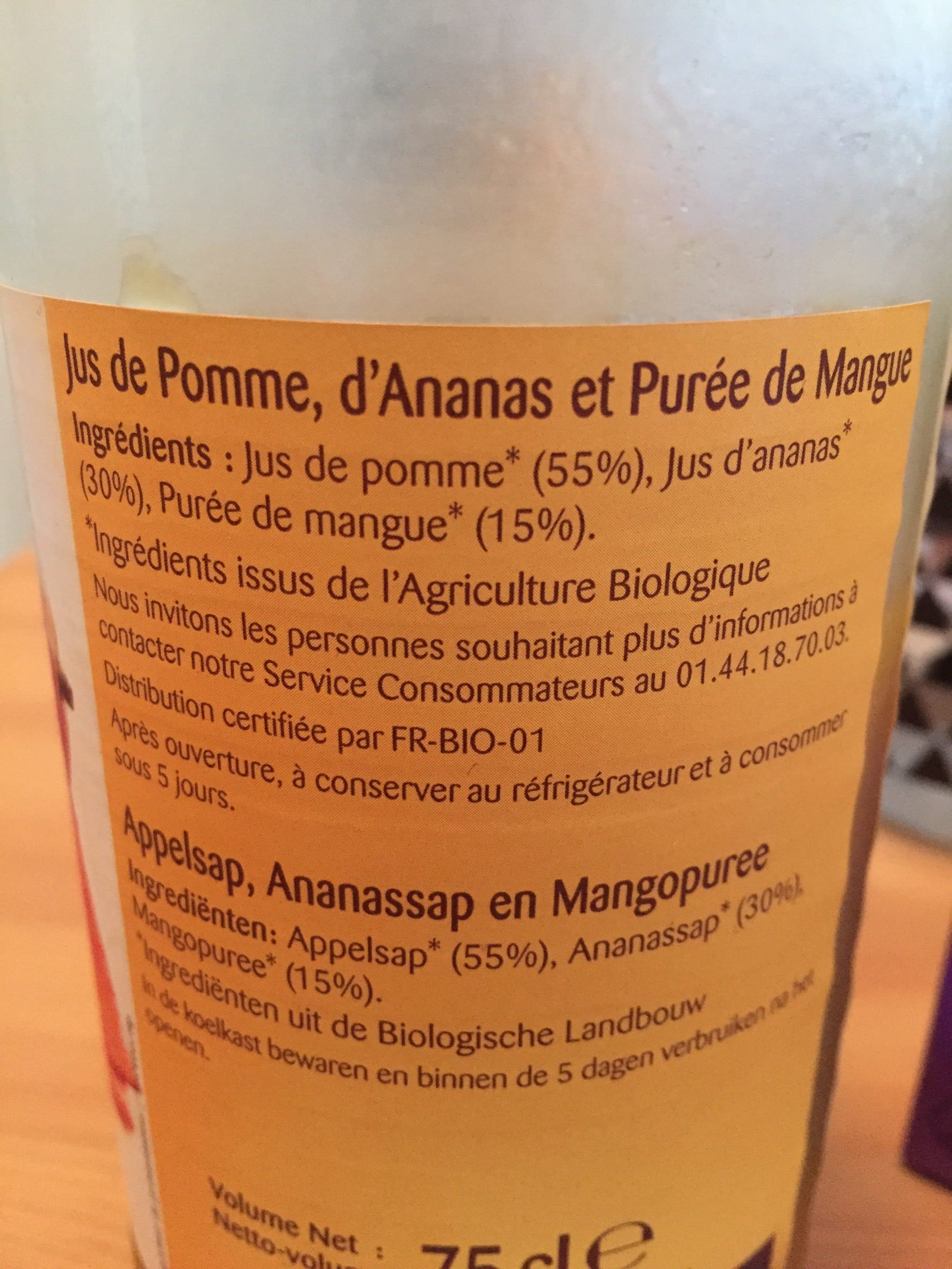 Bonneterre Cocktail Ananas Mangue packshot
