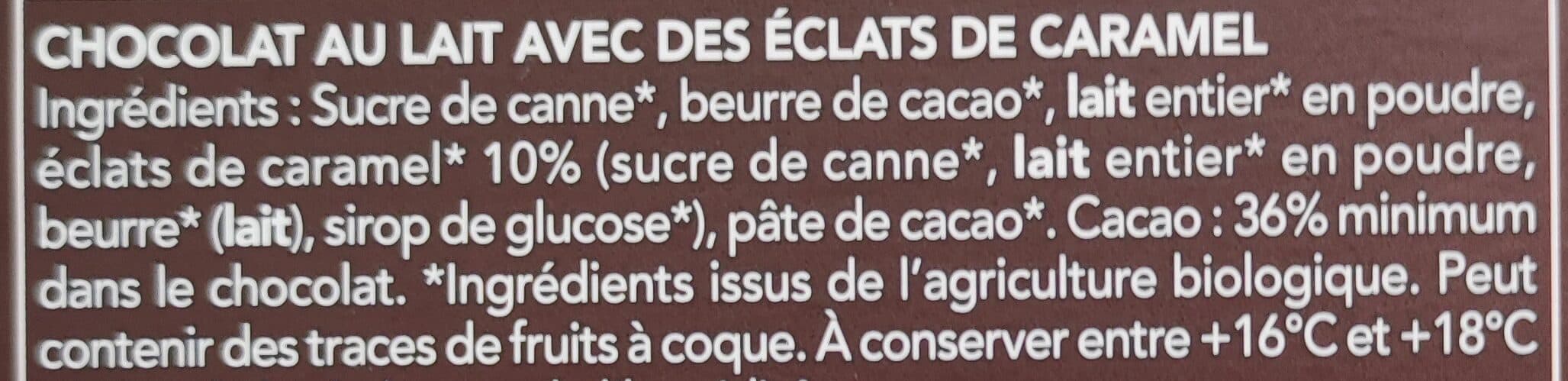 Bonneterre Chocolat Lait Eclats Caramel packshot