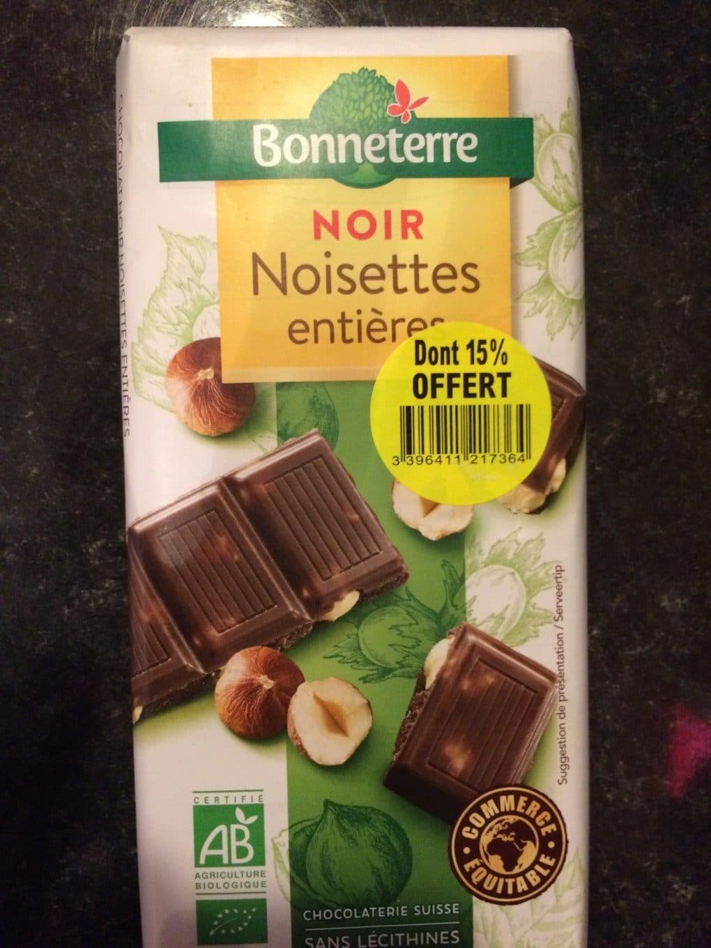 Bonneterre Noir noisettes entières packshot