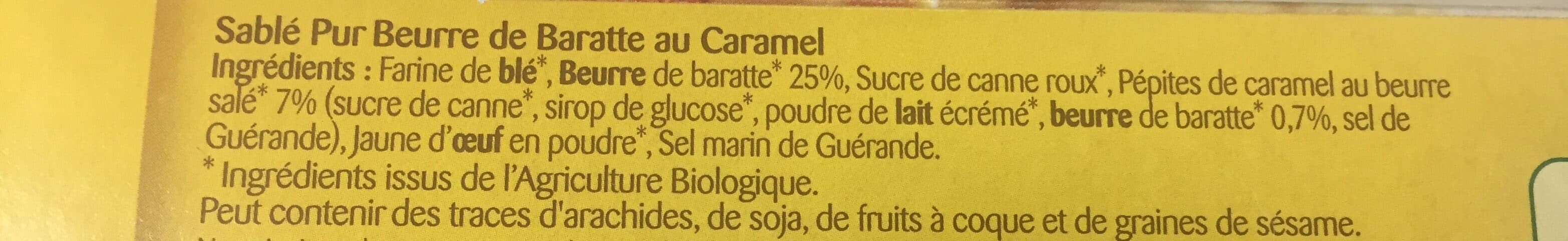 Bonneterre Sablés aux pépites de caramel packshot