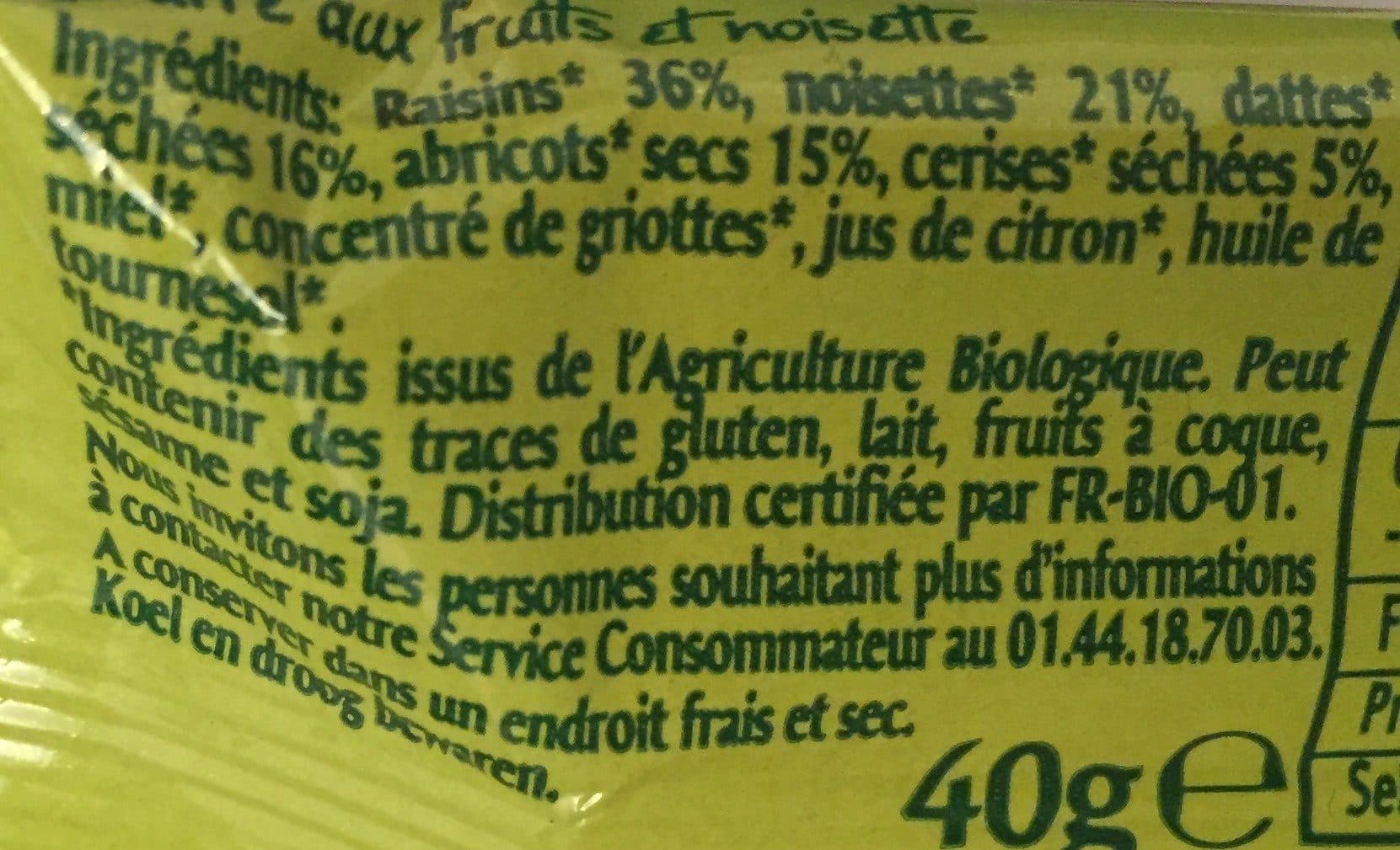 Evernat BARRE TUTTI FRUTTI packshot