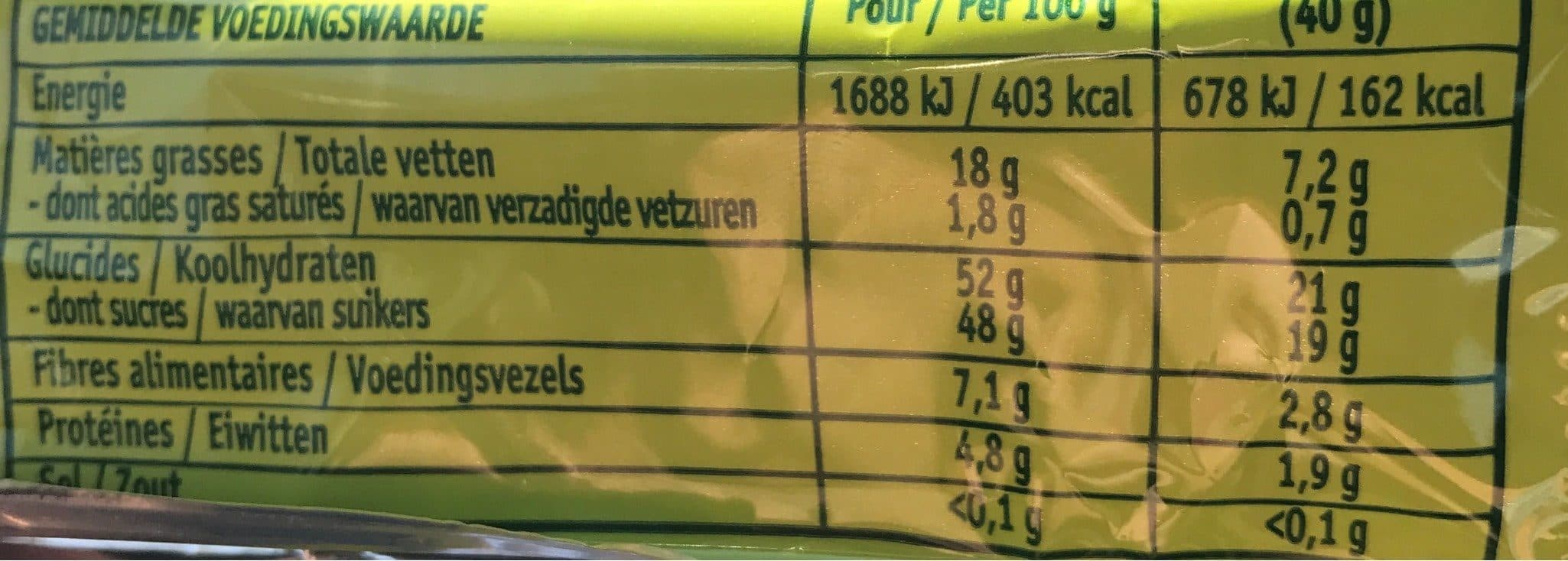 Evernat BARRE POMME NOIX packshot