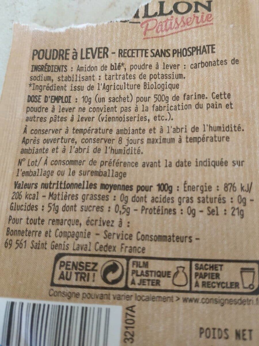 Le Sillon Poudre à lever sans phosphate packshot