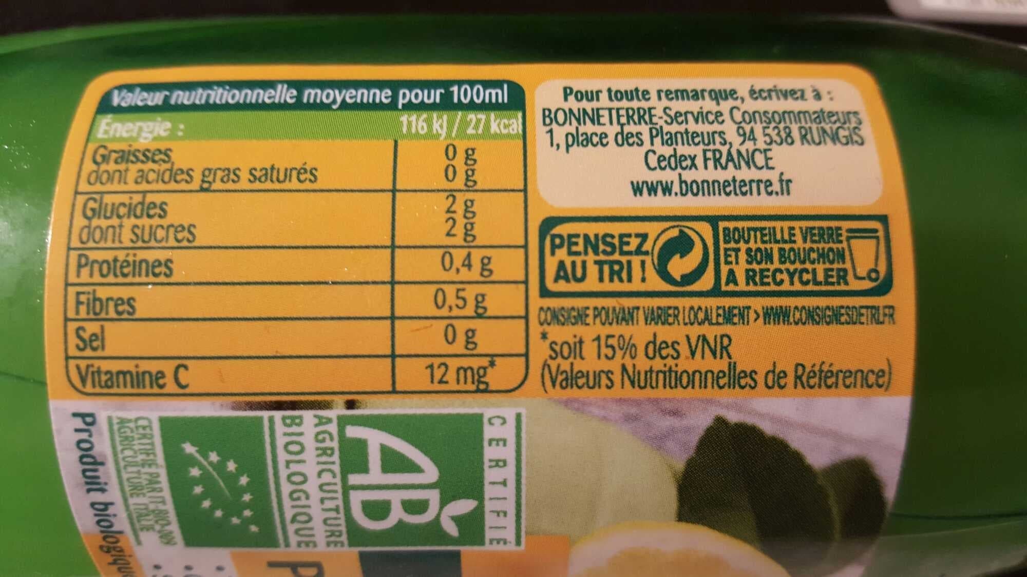 Bonneterre Pur jus de citron packshot