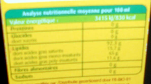 Bonneterre Huile d'Olive packshot