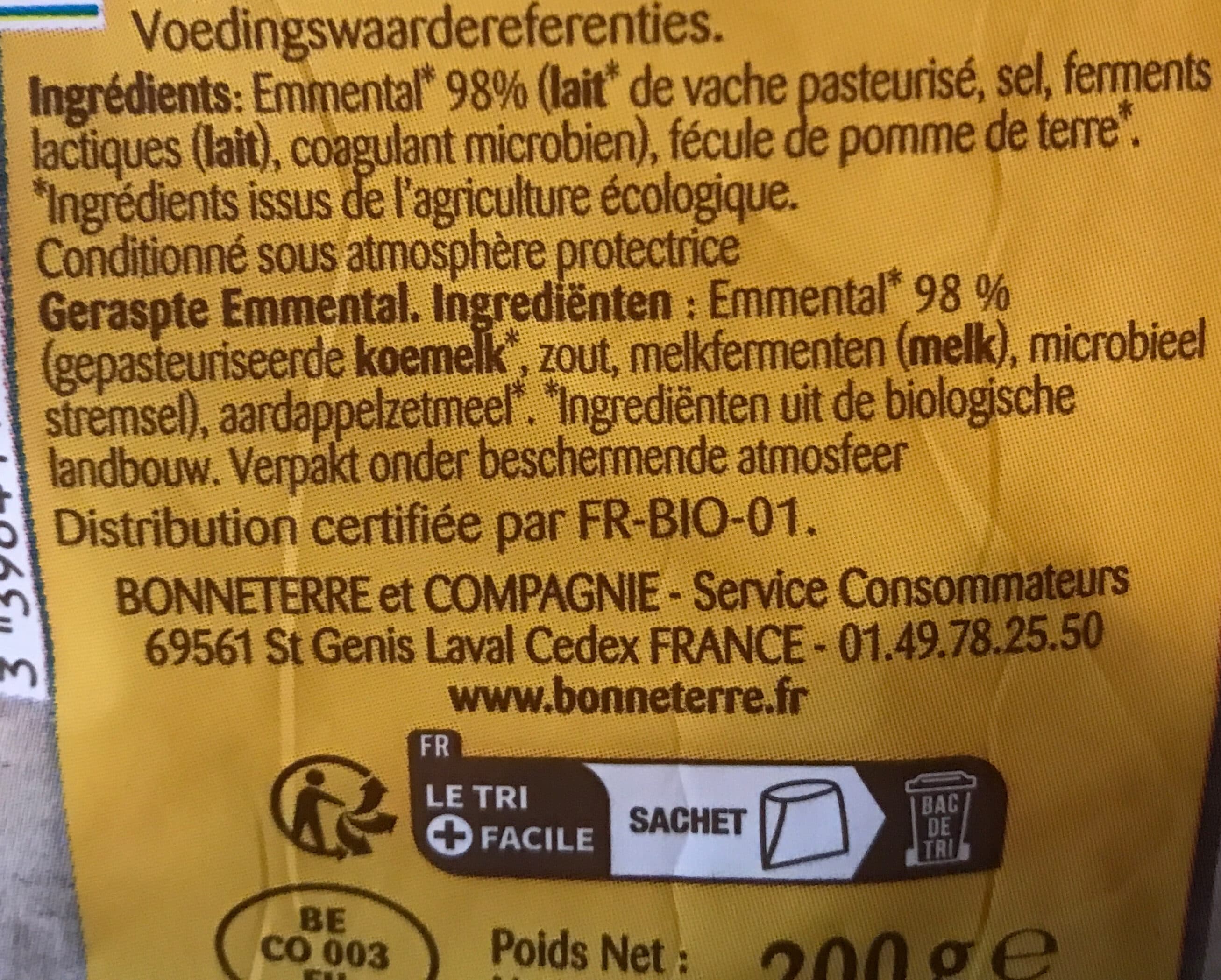 Bonneterre Emmental Rape packshot
